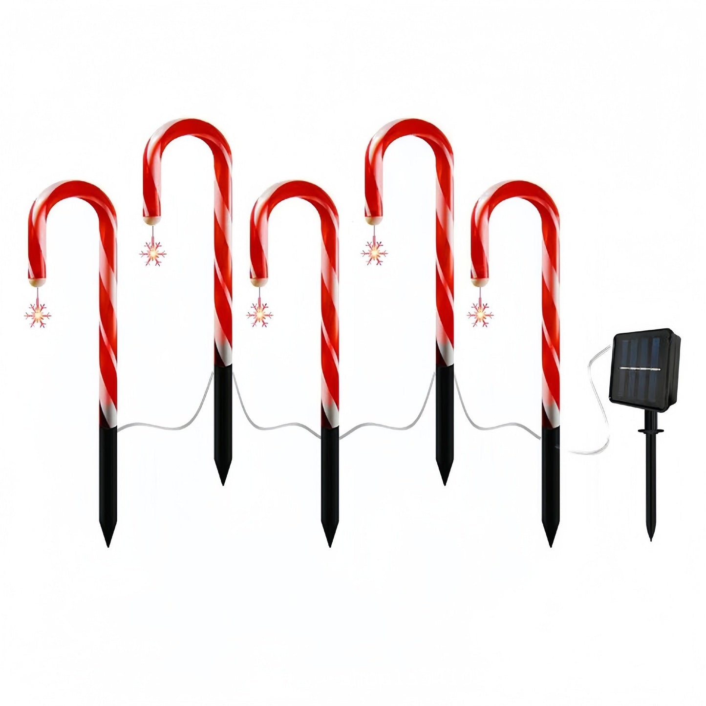 Solar Candy Cane Lights