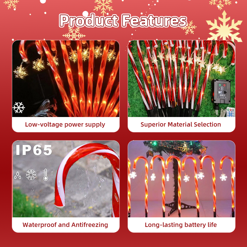 Solar Candy Cane Lights