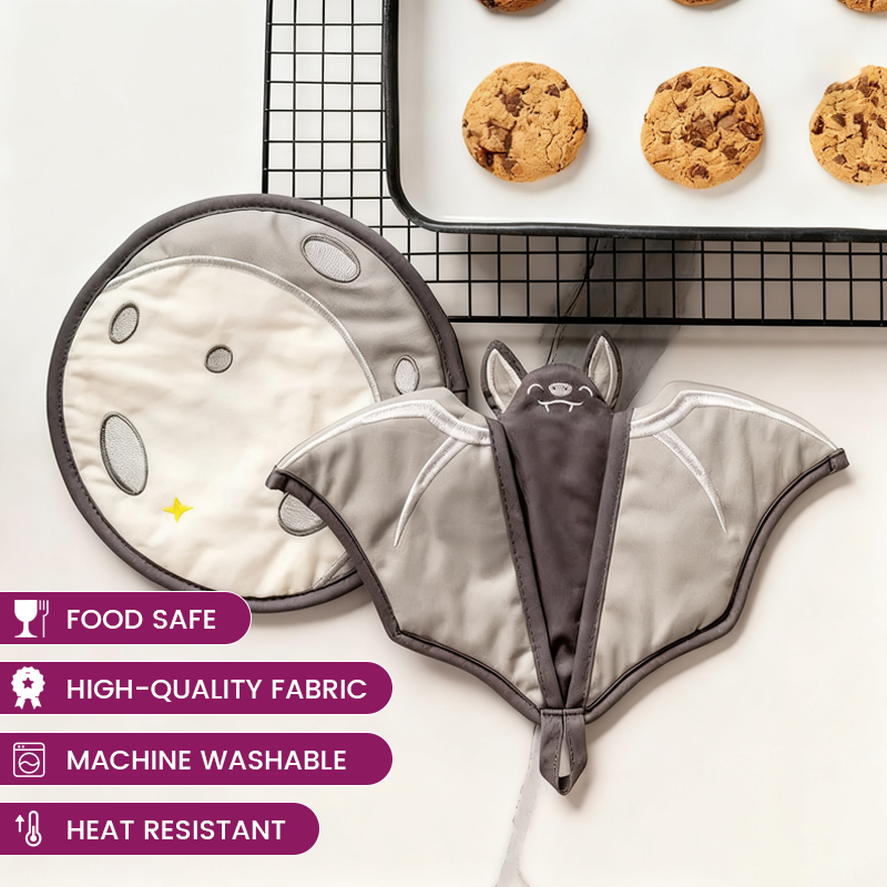🦇Bat Oven Mitt & Pot Holder Set