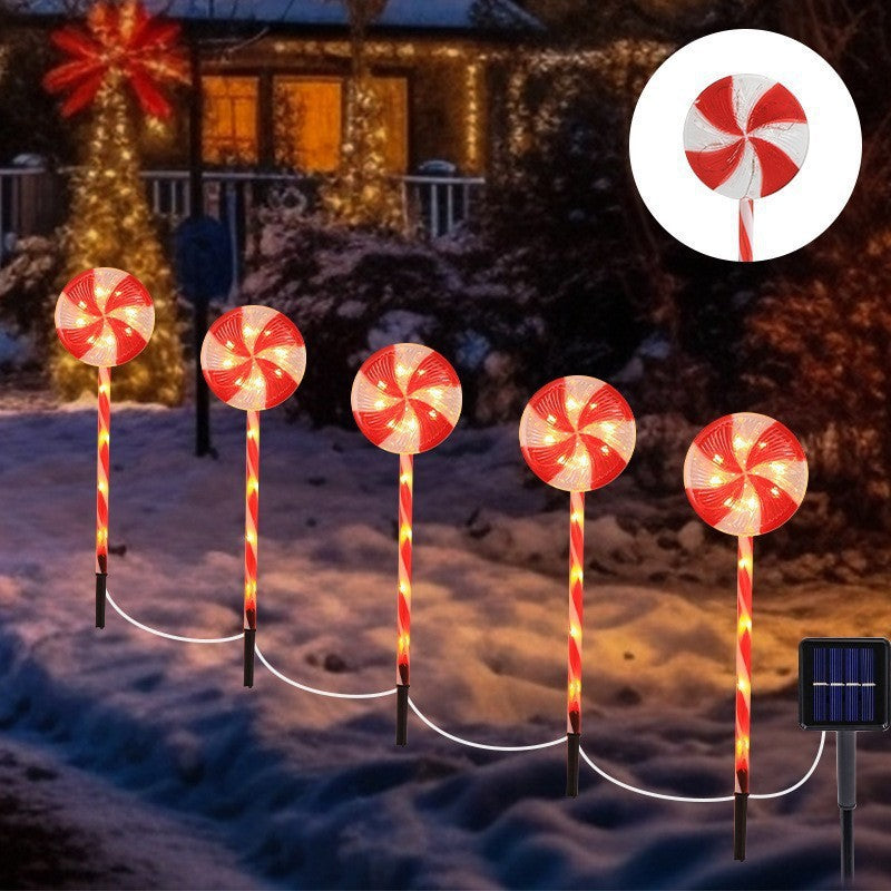 Solar Candy Cane Lights