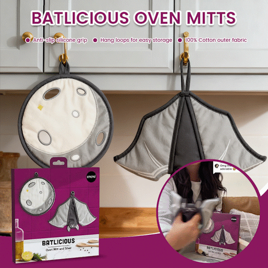🦇Bat Oven Mitt & Pot Holder Set